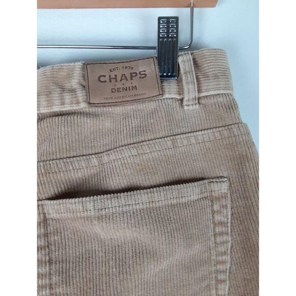Vintage Chaps Womens Tan Corduroy Mid Rise Bootcut Jeans Pants Y2k 90s 4 - Picture 5 of 8